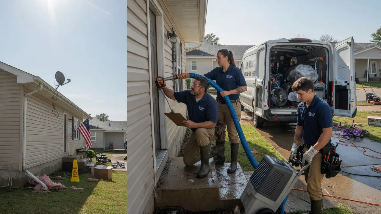 Ceiling Water Damage Restoration in Hudgins, VA near me